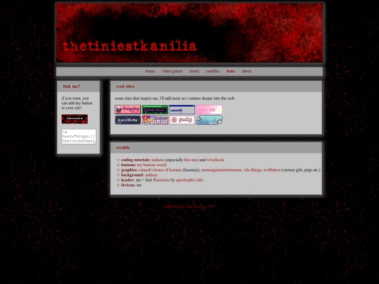 links screenshot