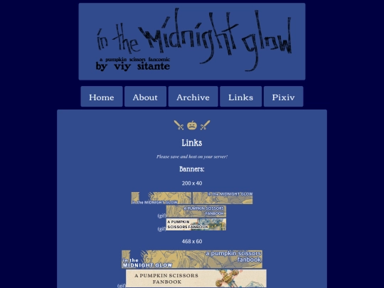midnightglow/links screenshot