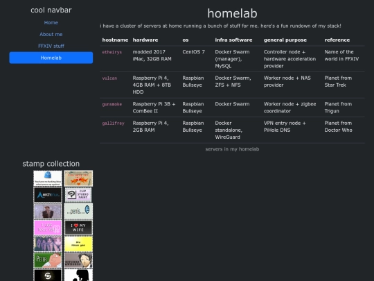 homelab screenshot