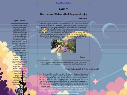 Games screenshot
