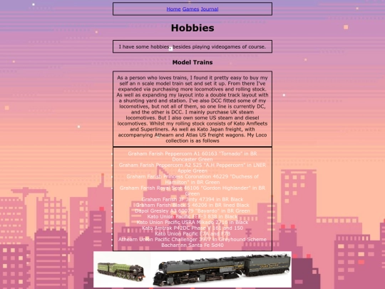 Hobbies screenshot