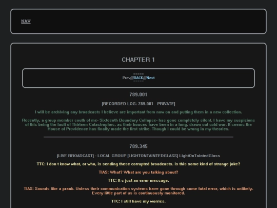 SECTION/MLOC/CHAPTER1 screenshot