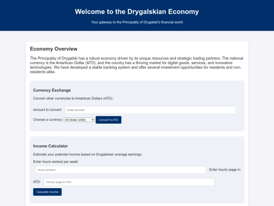 economy screenshot