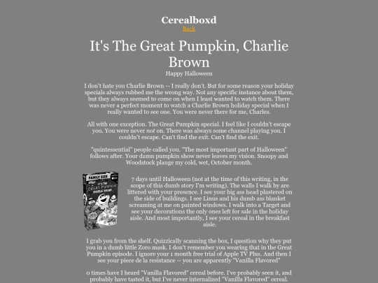 cereal/charlie-brown screenshot