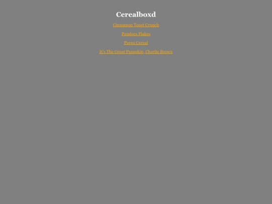 cereal screenshot