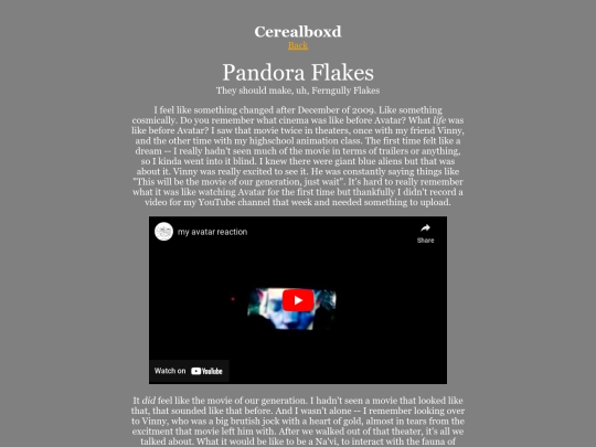 cereal/pandora-flakes screenshot