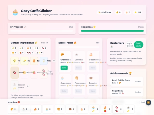 cozycafe screenshot