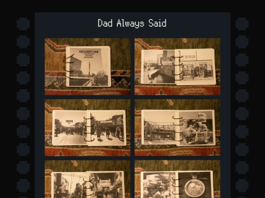 albums/photography/2025/12/15/Dad-Always-Said screenshot