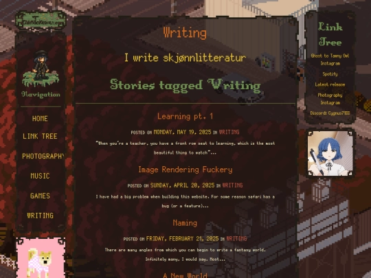 writing screenshot