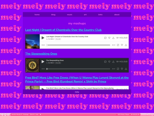 art/music/mashups screenshot