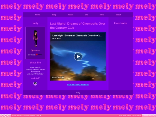 art/music/mashups/last-night-i-dreamt-of-chemtrails-over-the-country-club screenshot