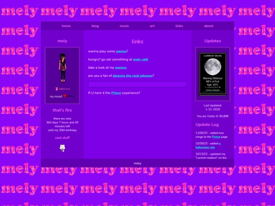 links screenshot
