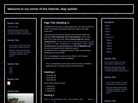 index screenshot