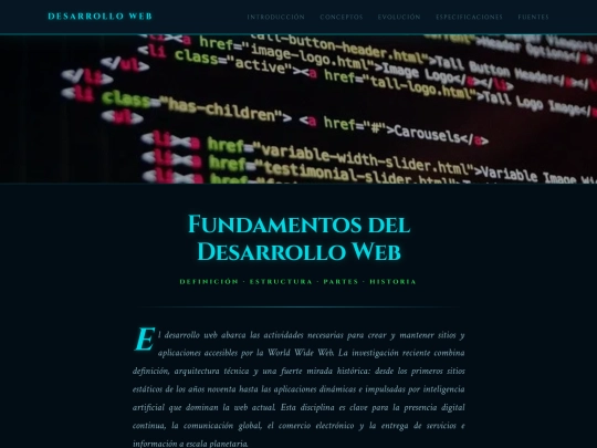 Pagina Web/Web screenshot