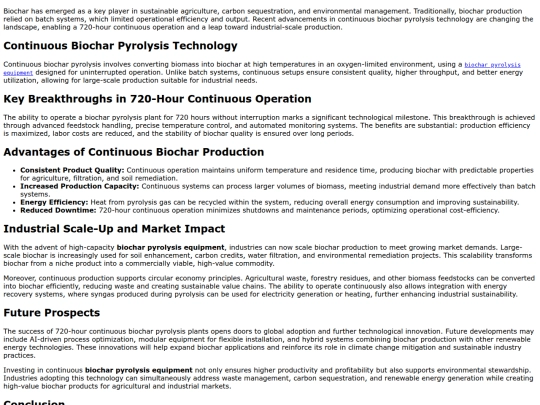 continuous-biochar-pyrolysis-720-hour-operation-and-industrial-scale-up screenshot