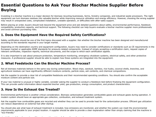 essential-questions-to-ask-your-biochar-machine-supplier-before-buying screenshot