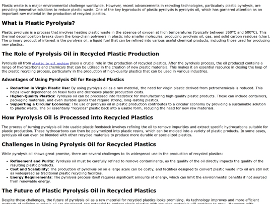 plastic-pyrolysis-oil-a-key-raw-material-for-recycled-plastic screenshot
