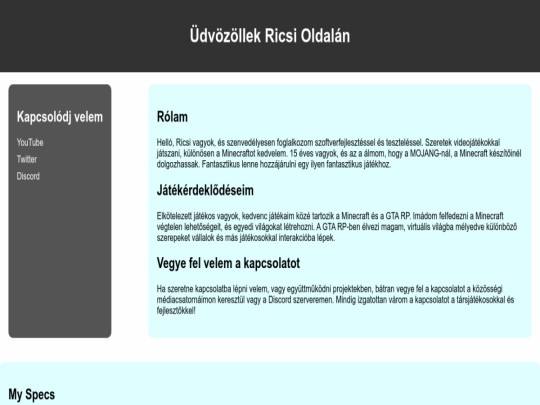 index screenshot