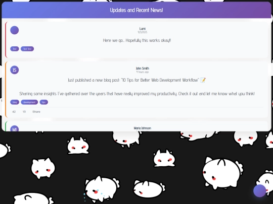 updates screenshot