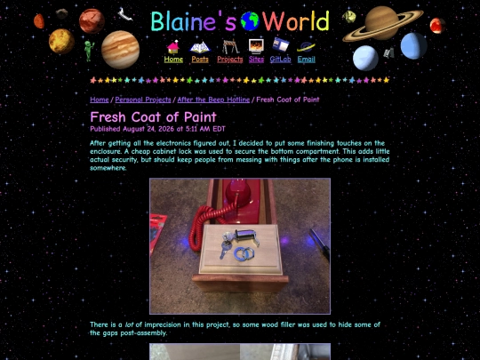 projects/after-the-beep-hotline/logs/fresh-coat-of-paint screenshot