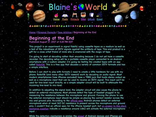 projects/tape-artchive/logs/beginning-at-the-end screenshot