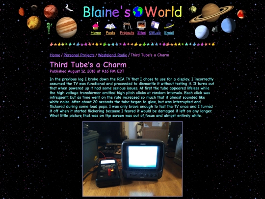 projects/wasteland-radio/logs/third-tubes-a-charm screenshot