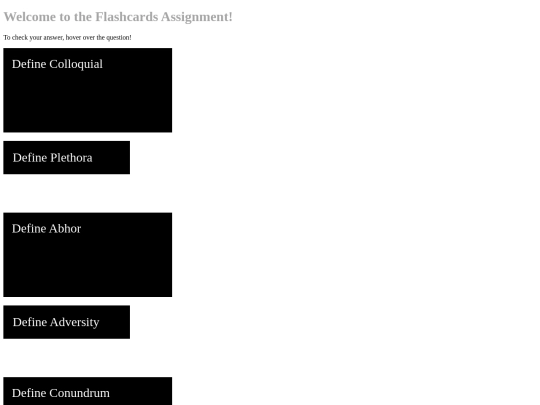 flashcards screenshot
