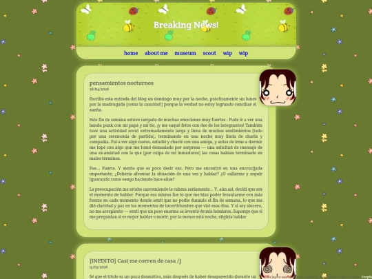 blog screenshot