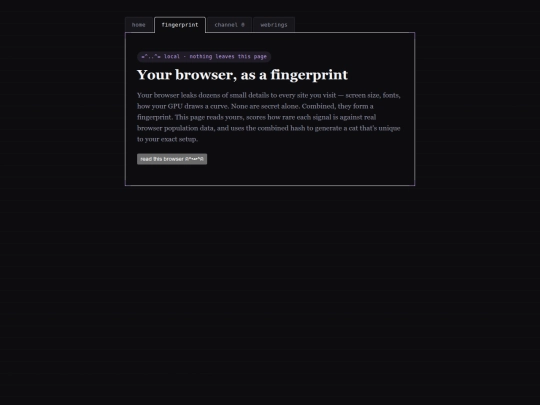 fingerprint screenshot