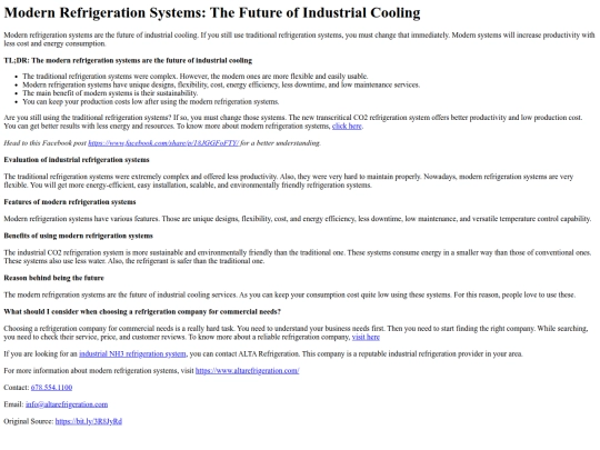 ModernRefrigerationSystemsTheFutureofIndustrialCooling screenshot