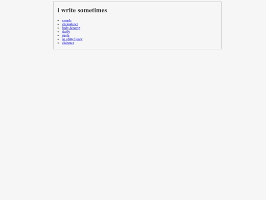 writing screenshot