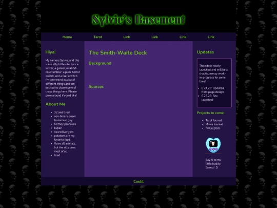 tarot/smithwaite screenshot
