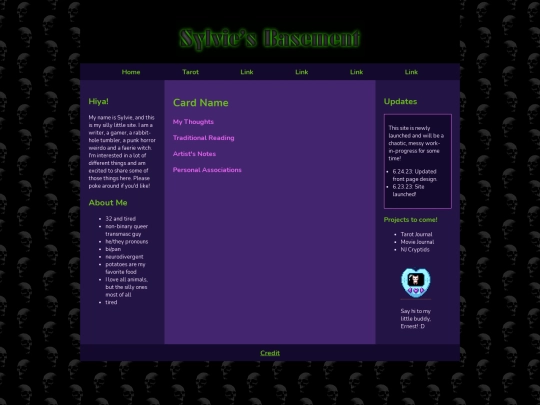 tarot/template screenshot