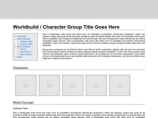Characters /worldtemplate screenshot