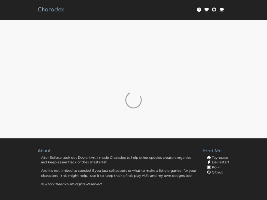 charadex-v1.0-1.4 screenshot