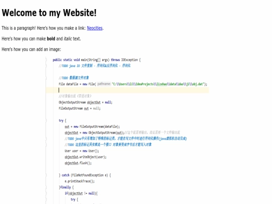 index screenshot