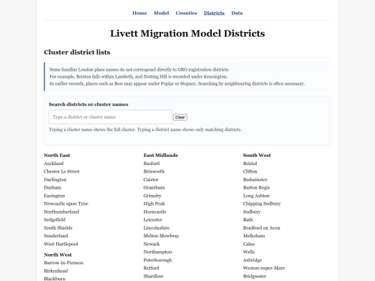 districts screenshot