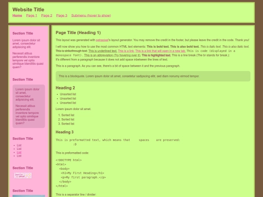 index screenshot