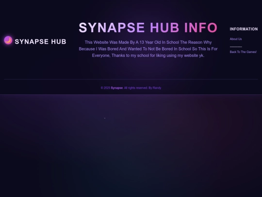 info screenshot