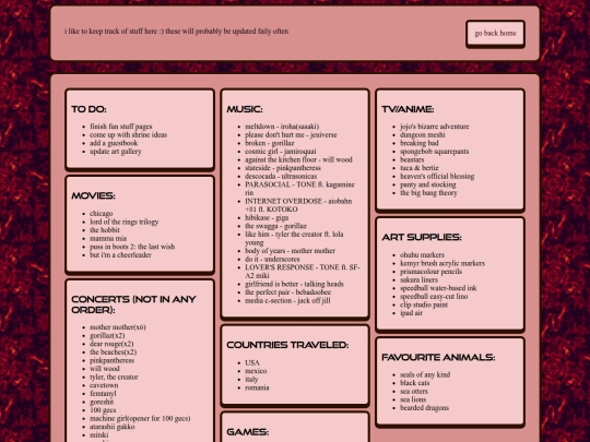 ME/LISTS/lists screenshot