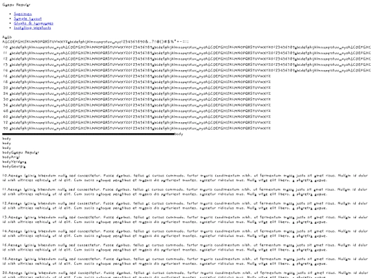 Fonts/gaegu-regular-demo screenshot