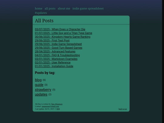 blog/info/all_posts screenshot