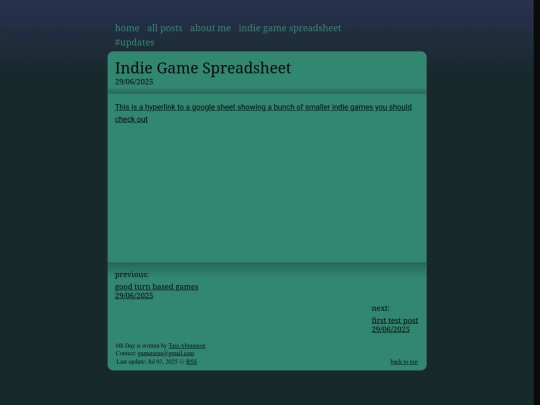 blog/posts/Indie Game Spreadsheet screenshot