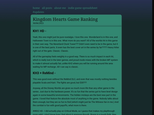 blog/posts/Kingdom Hearts Game Ranking screenshot