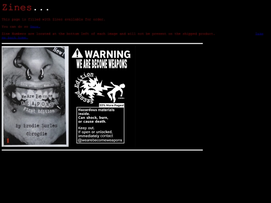 zines screenshot