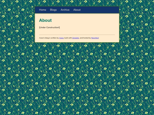 blog/about screenshot