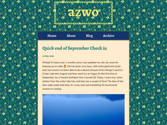 blog/posts/2025-09-23-Quick-end-of-September-Check-in screenshot