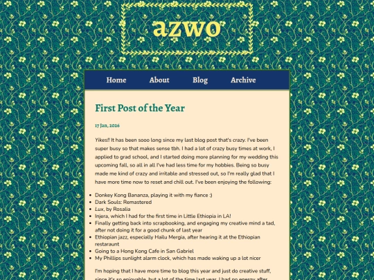 blog/posts/2026-01-17-First-Post-of-the-Year screenshot