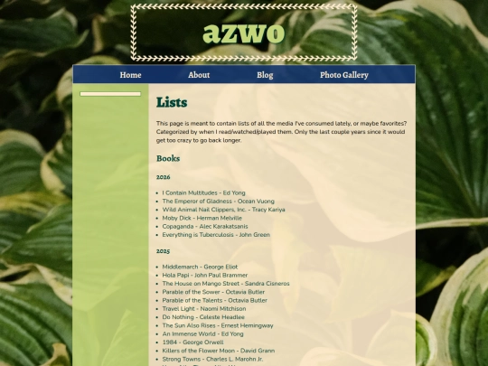 lists screenshot