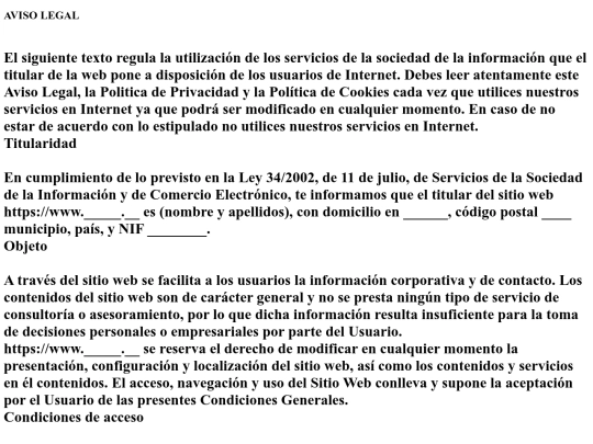 legalnotice screenshot